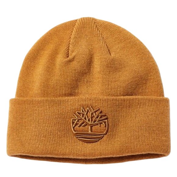 Timberland Other - Timberland Mens Cuff Beanie One Size Knitted Caramel Embroidery Logo